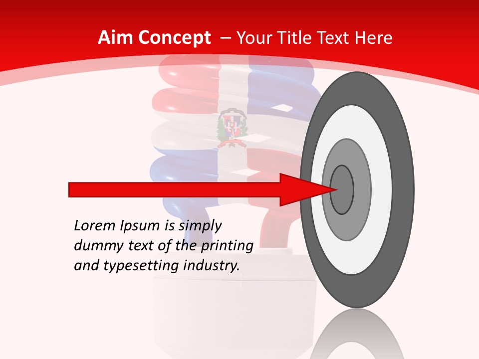 A Light Bulb With The Colors Of The Flag Of France PowerPoint Template