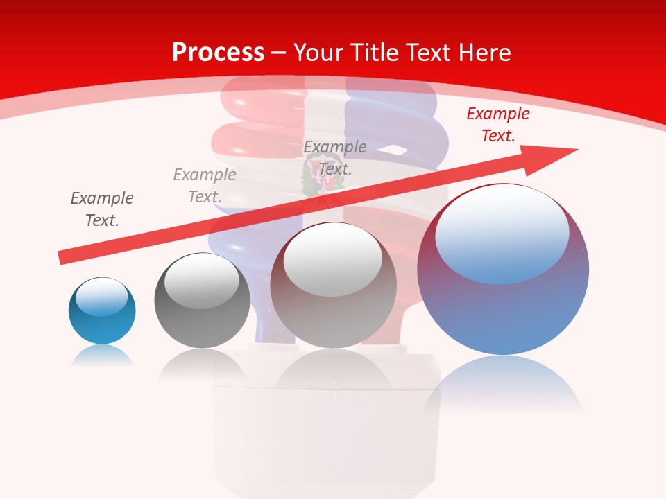 A Light Bulb With The Colors Of The Flag Of France PowerPoint Template