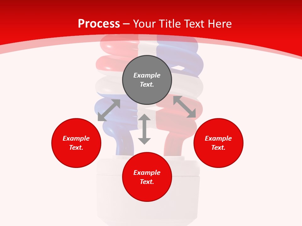 A Light Bulb With The Colors Of The Flag Of France PowerPoint Template