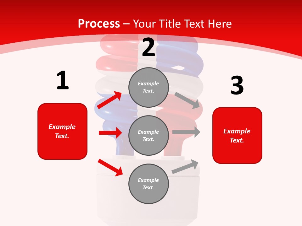 A Light Bulb With The Colors Of The Flag Of France PowerPoint Template