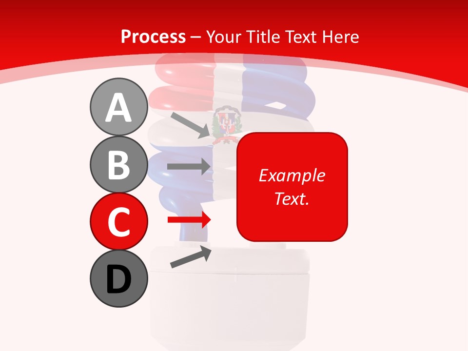 A Light Bulb With The Colors Of The Flag Of France PowerPoint Template