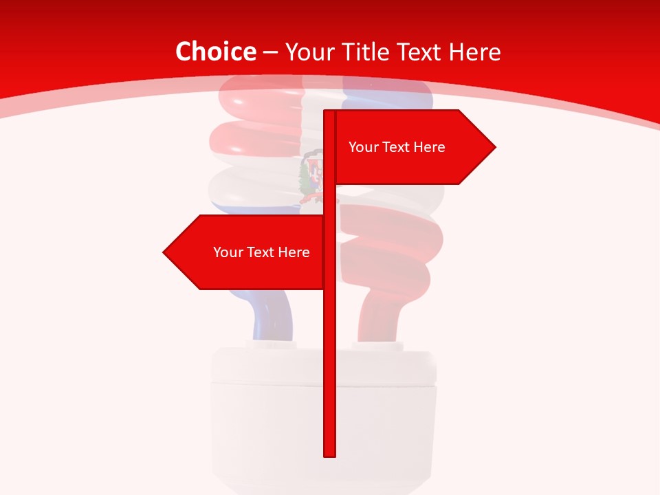 A Light Bulb With The Colors Of The Flag Of France PowerPoint Template