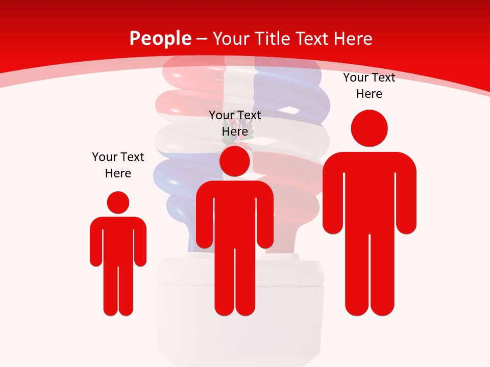 A Light Bulb With The Colors Of The Flag Of France PowerPoint Template