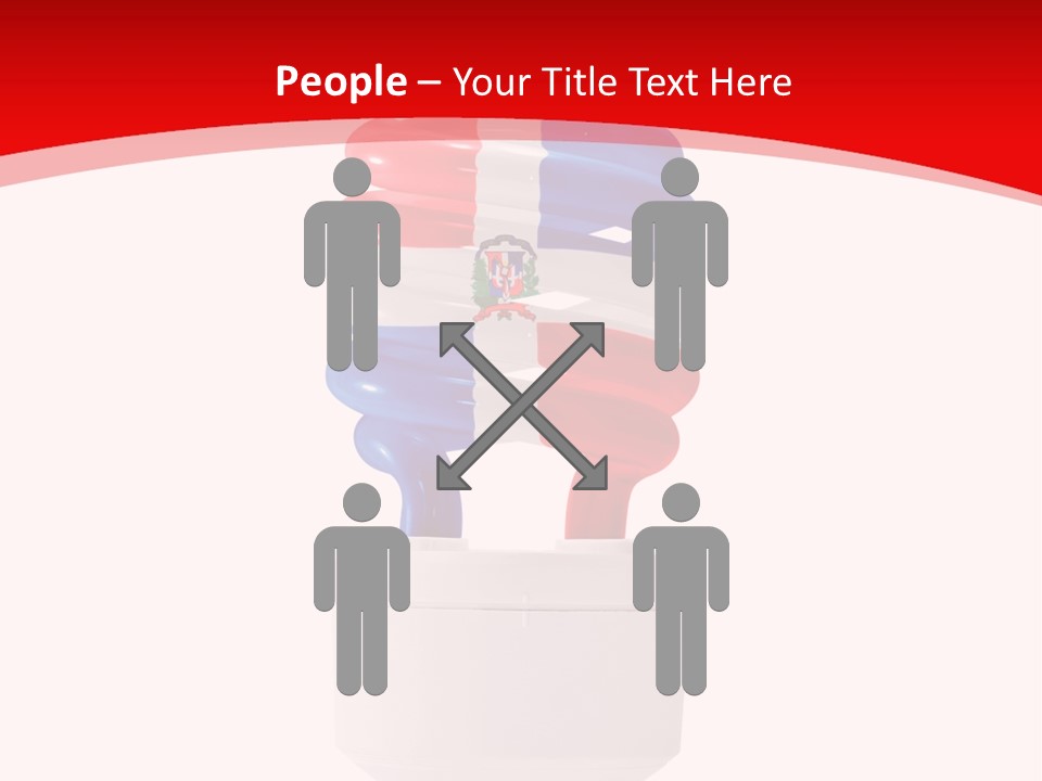 A Light Bulb With The Colors Of The Flag Of France PowerPoint Template