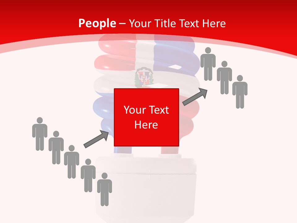 A Light Bulb With The Colors Of The Flag Of France PowerPoint Template