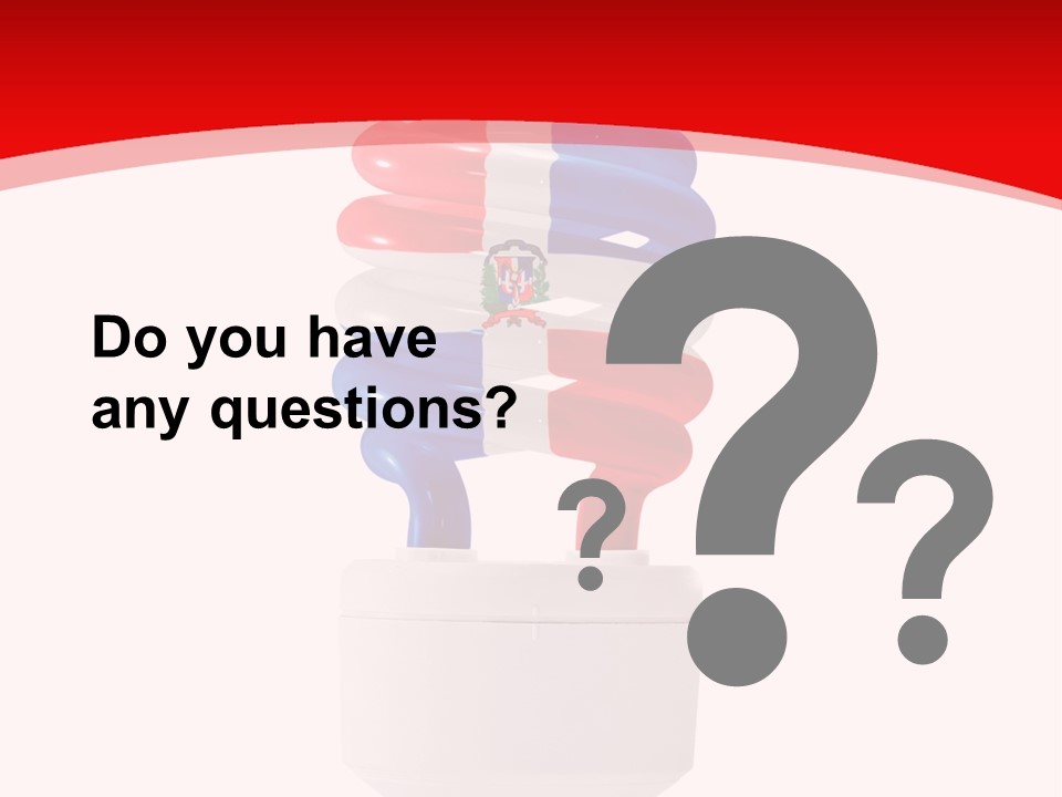 A Light Bulb With The Colors Of The Flag Of France PowerPoint Template