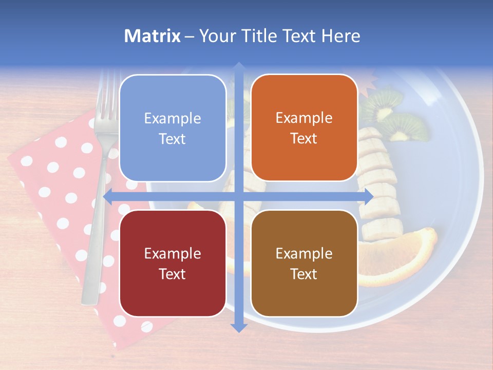 Kiwi Fork Lunch PowerPoint Template