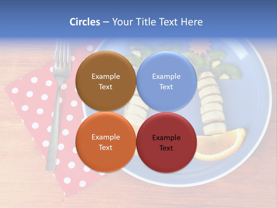 Kiwi Fork Lunch PowerPoint Template