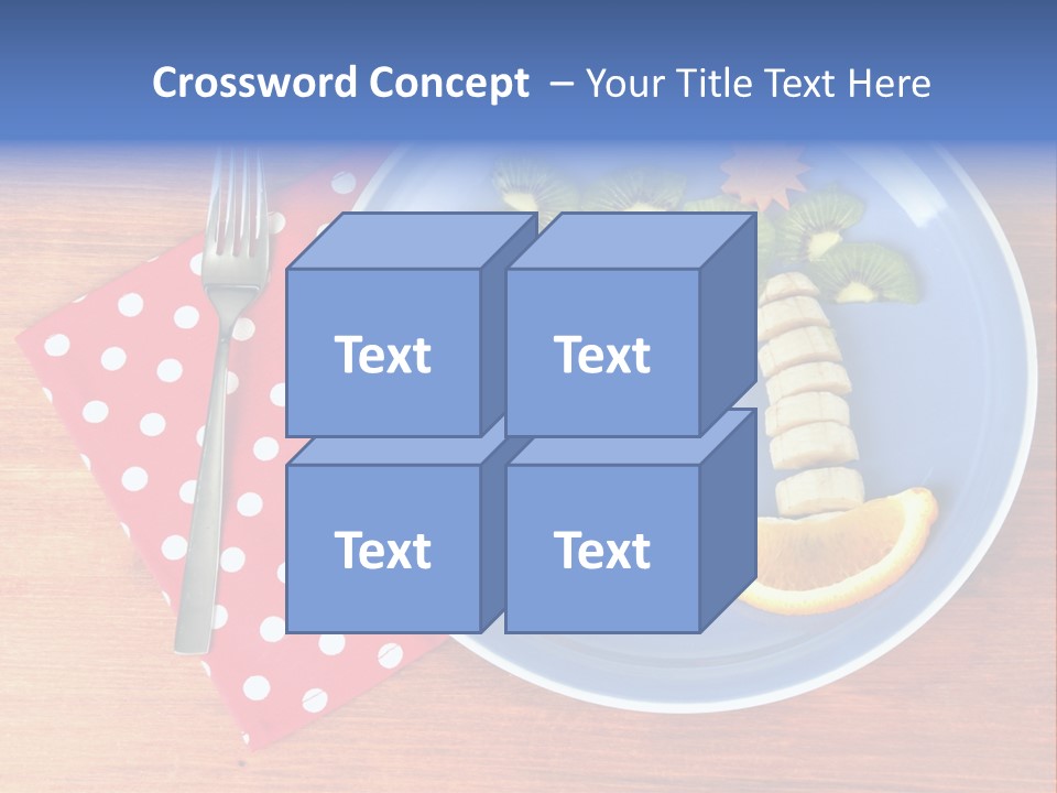 Kiwi Fork Lunch PowerPoint Template