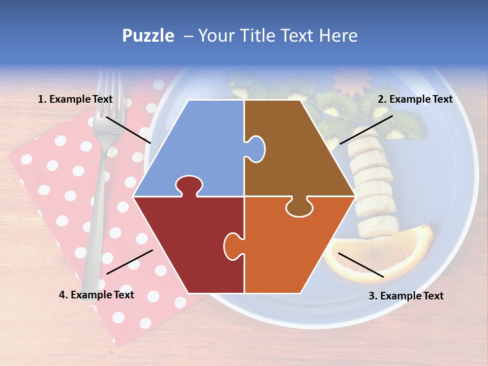 Kiwi Fork Lunch PowerPoint Template