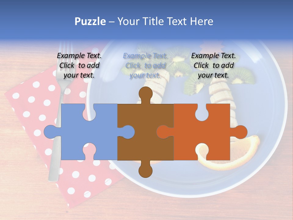 Kiwi Fork Lunch PowerPoint Template