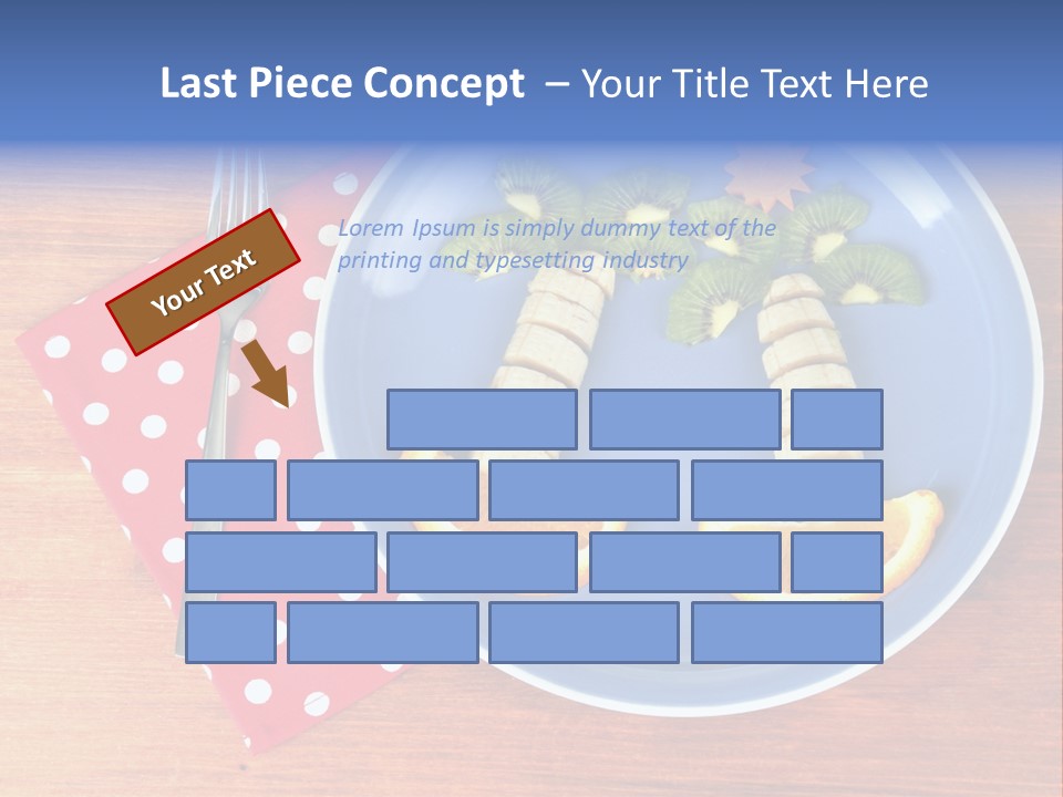 Kiwi Fork Lunch PowerPoint Template