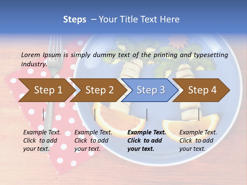Kiwi Fork Lunch PowerPoint Template