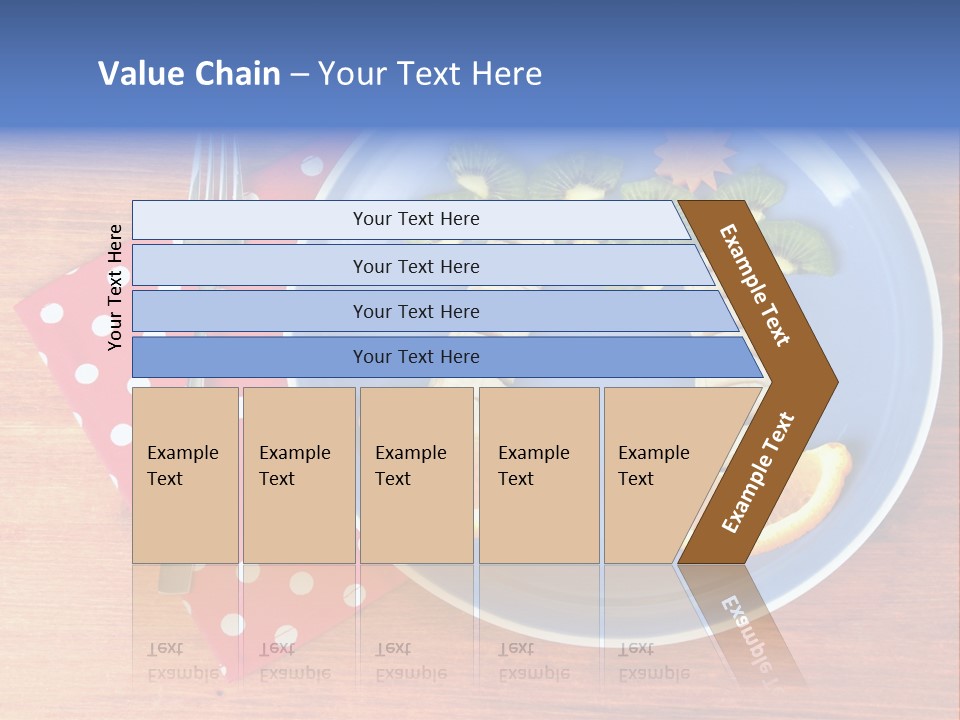 Kiwi Fork Lunch PowerPoint Template