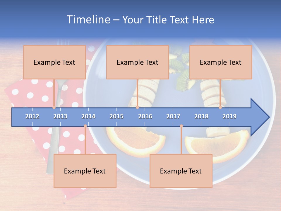 Kiwi Fork Lunch PowerPoint Template