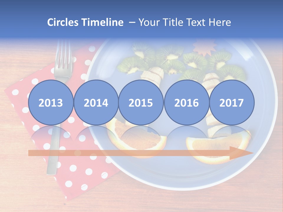 Kiwi Fork Lunch PowerPoint Template