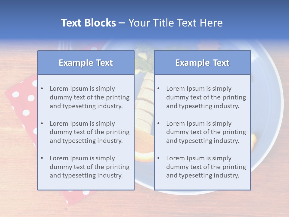 Kiwi Fork Lunch PowerPoint Template