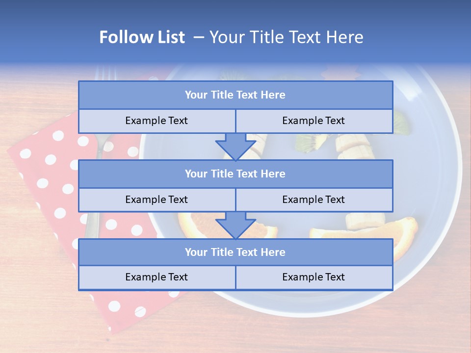 Kiwi Fork Lunch PowerPoint Template