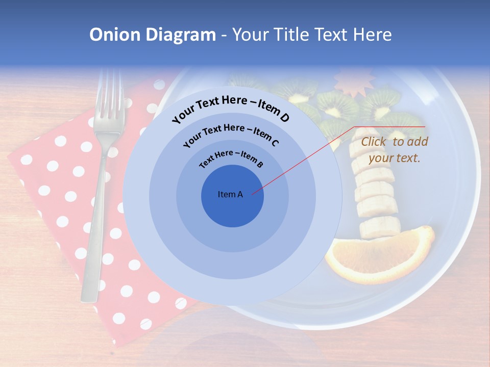 Kiwi Fork Lunch PowerPoint Template
