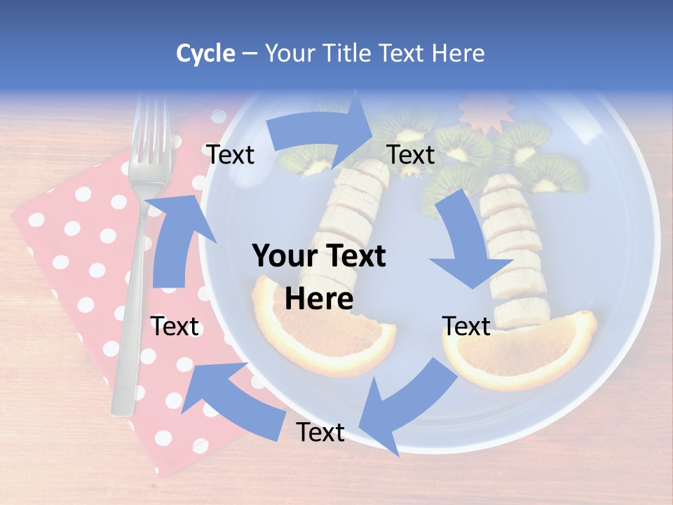 Kiwi Fork Lunch PowerPoint Template