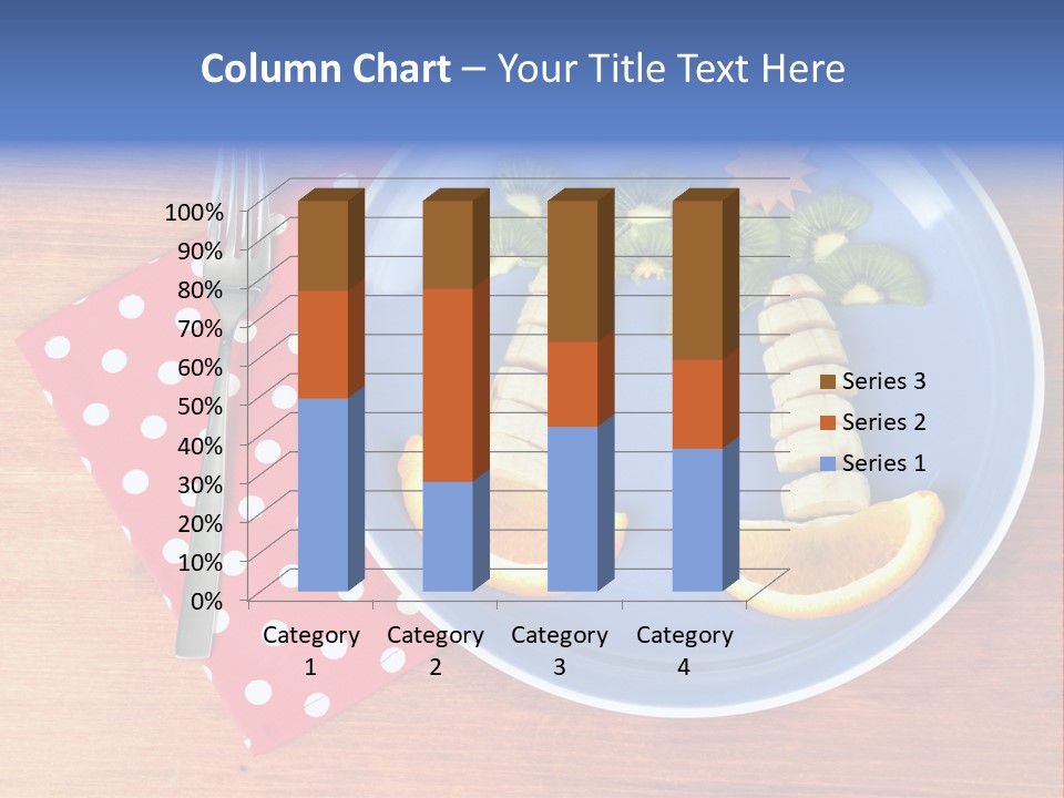 Kiwi Fork Lunch PowerPoint Template