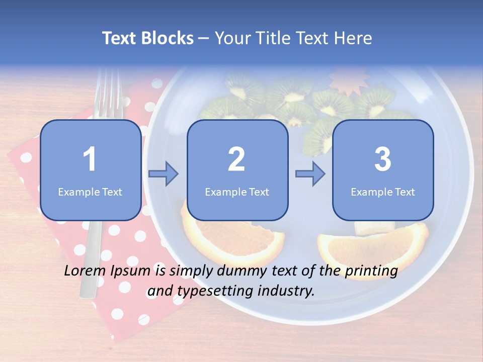 Kiwi Fork Lunch PowerPoint Template