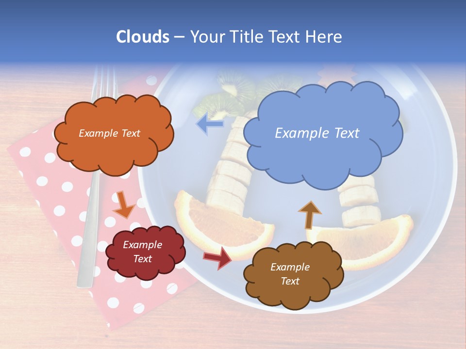 Kiwi Fork Lunch PowerPoint Template
