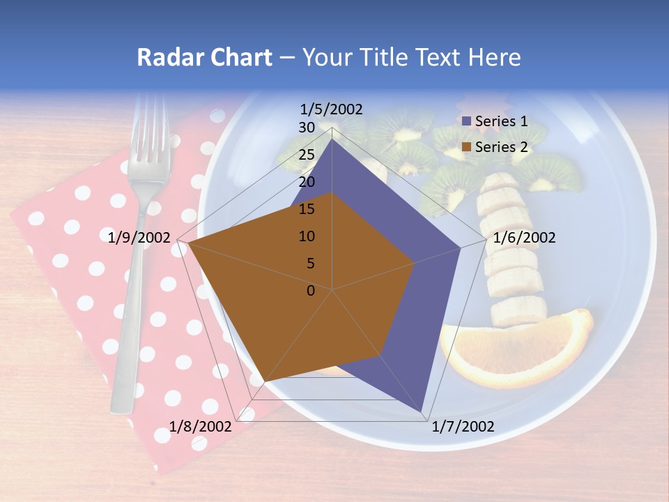 Kiwi Fork Lunch PowerPoint Template