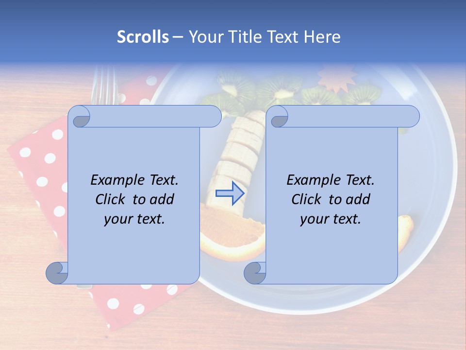 Kiwi Fork Lunch PowerPoint Template