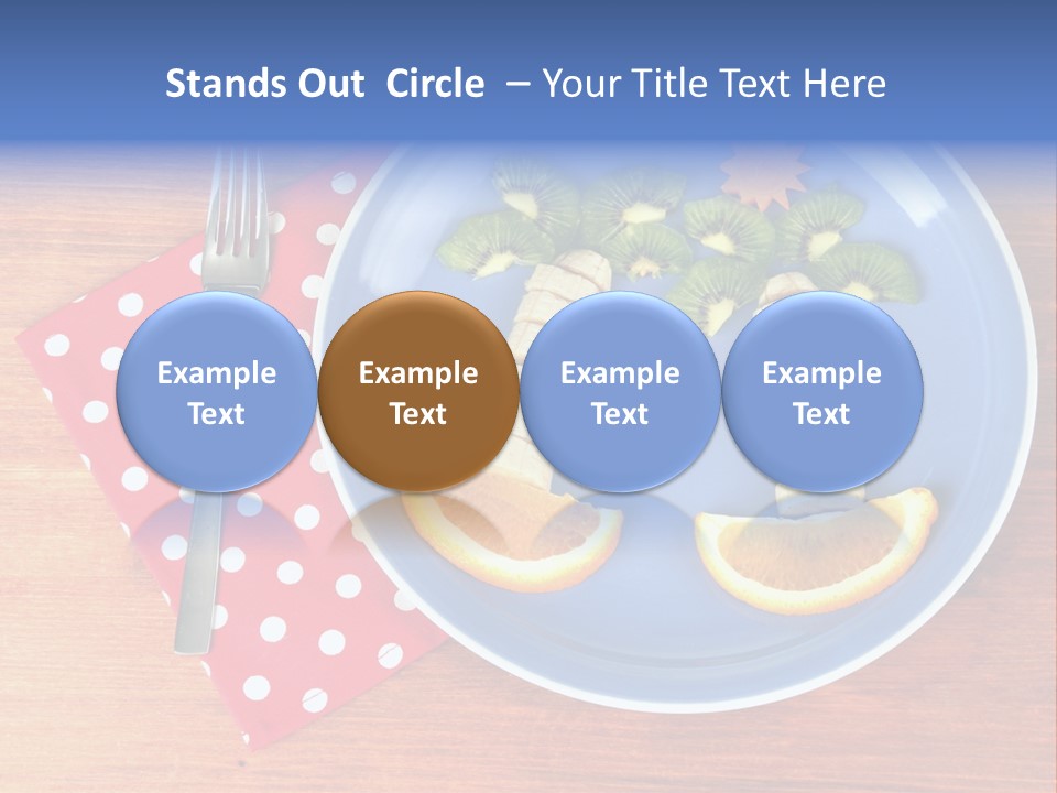 Kiwi Fork Lunch PowerPoint Template