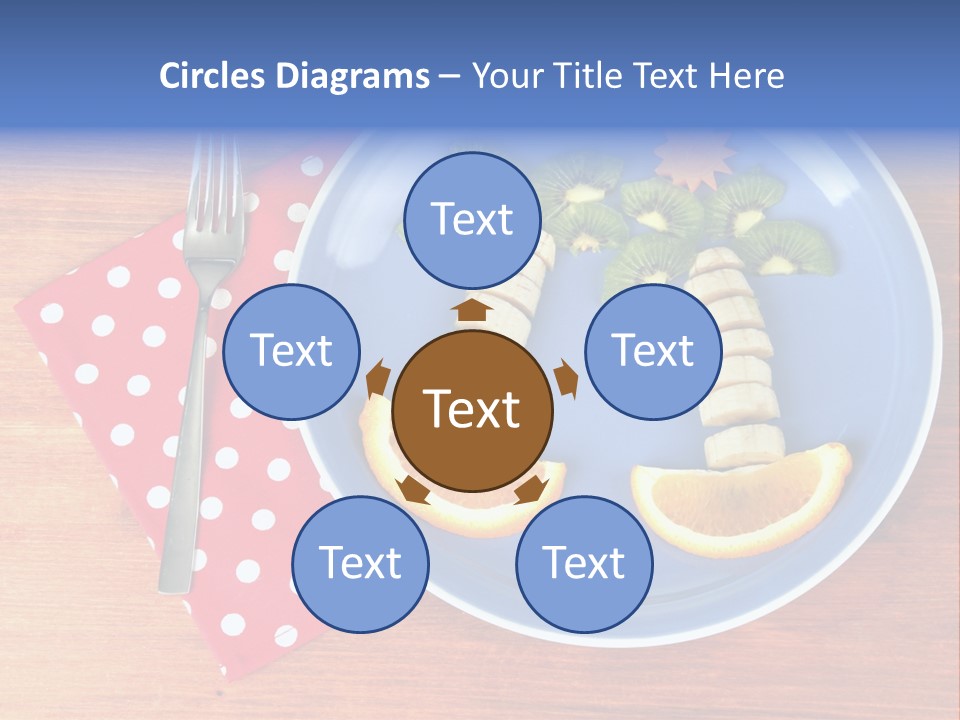 Kiwi Fork Lunch PowerPoint Template