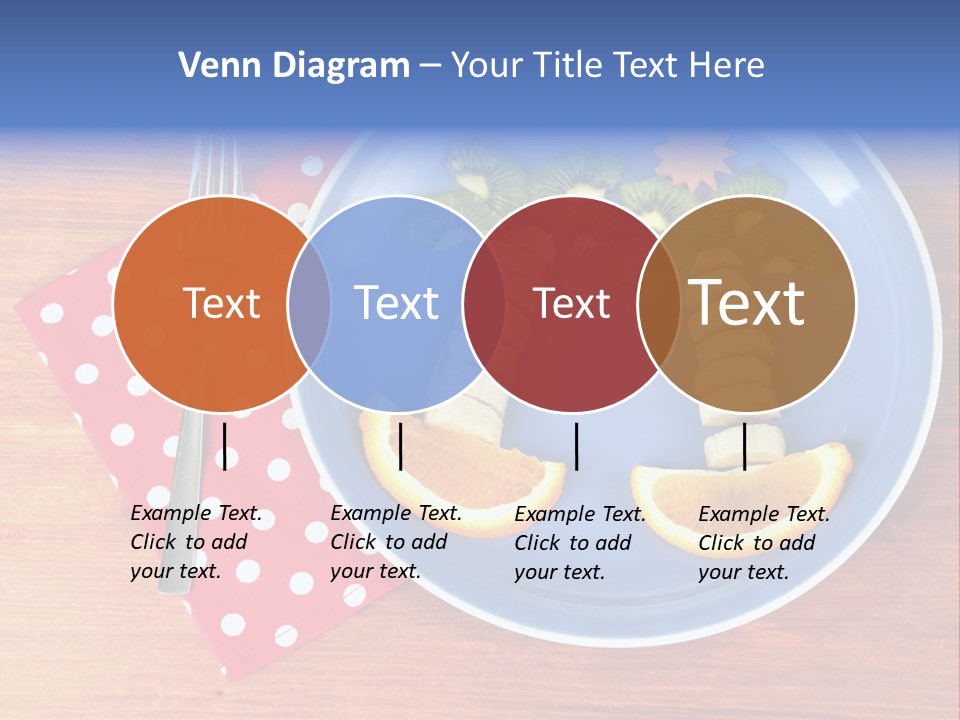 Kiwi Fork Lunch PowerPoint Template