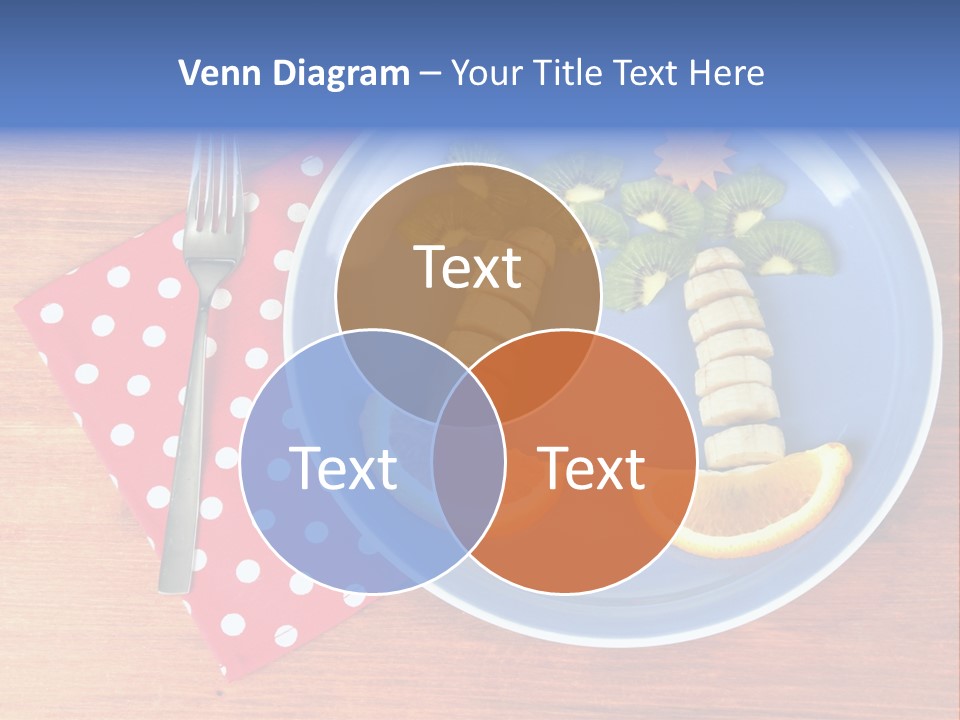 Kiwi Fork Lunch PowerPoint Template
