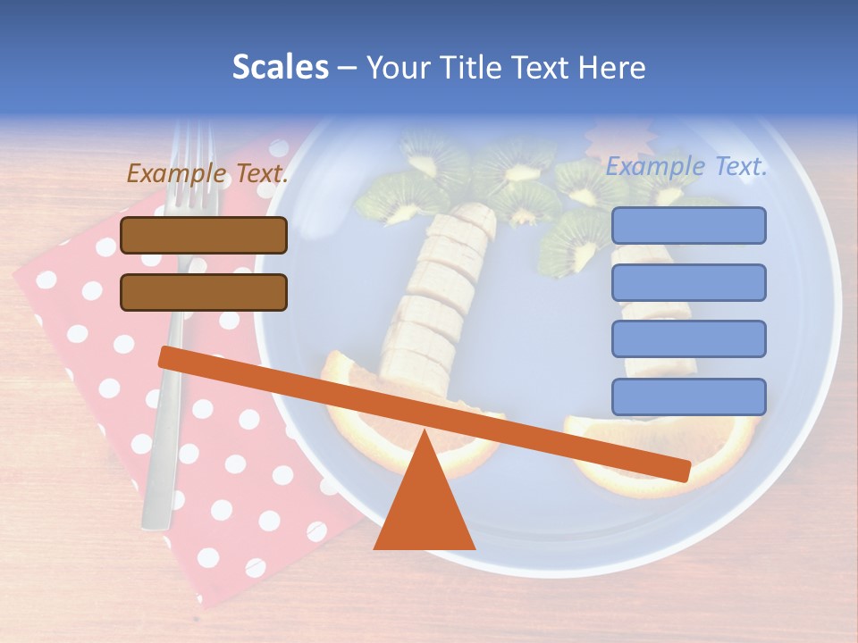 Kiwi Fork Lunch PowerPoint Template