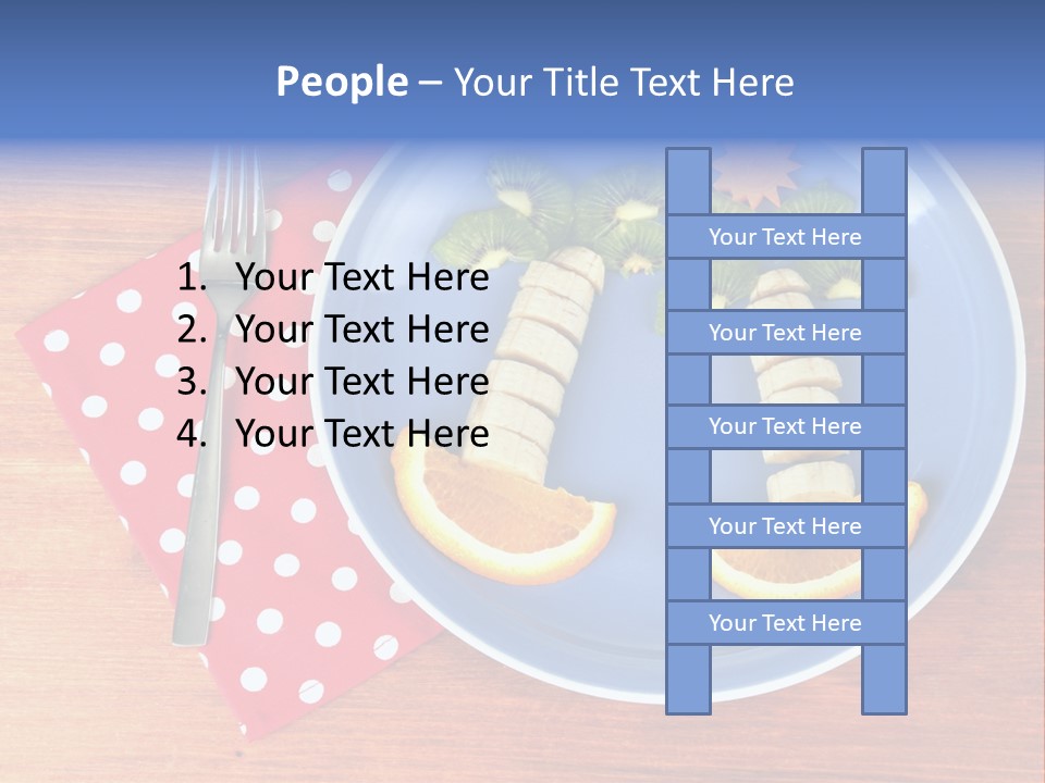 Kiwi Fork Lunch PowerPoint Template