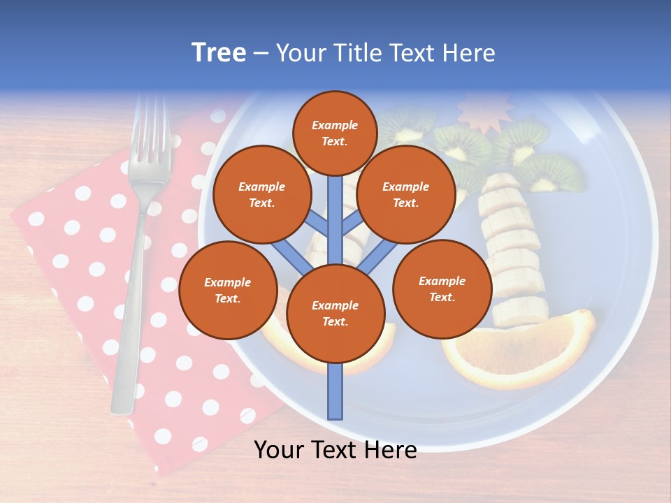 Kiwi Fork Lunch PowerPoint Template