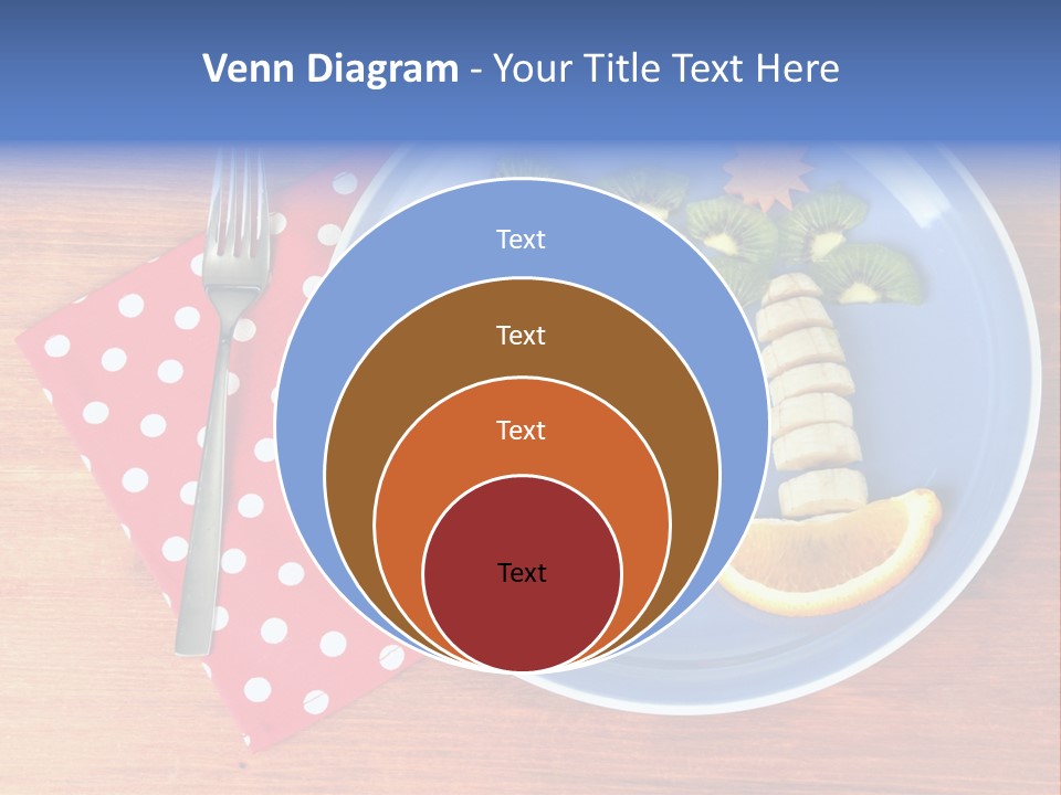 Kiwi Fork Lunch PowerPoint Template