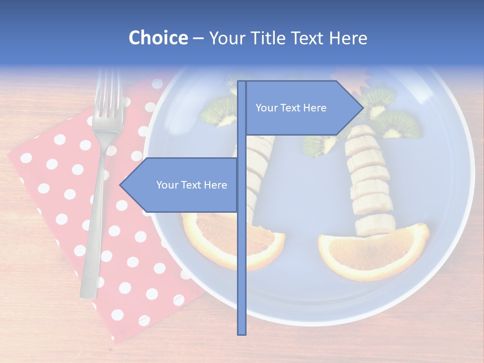 Kiwi Fork Lunch PowerPoint Template