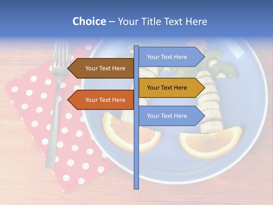 Kiwi Fork Lunch PowerPoint Template