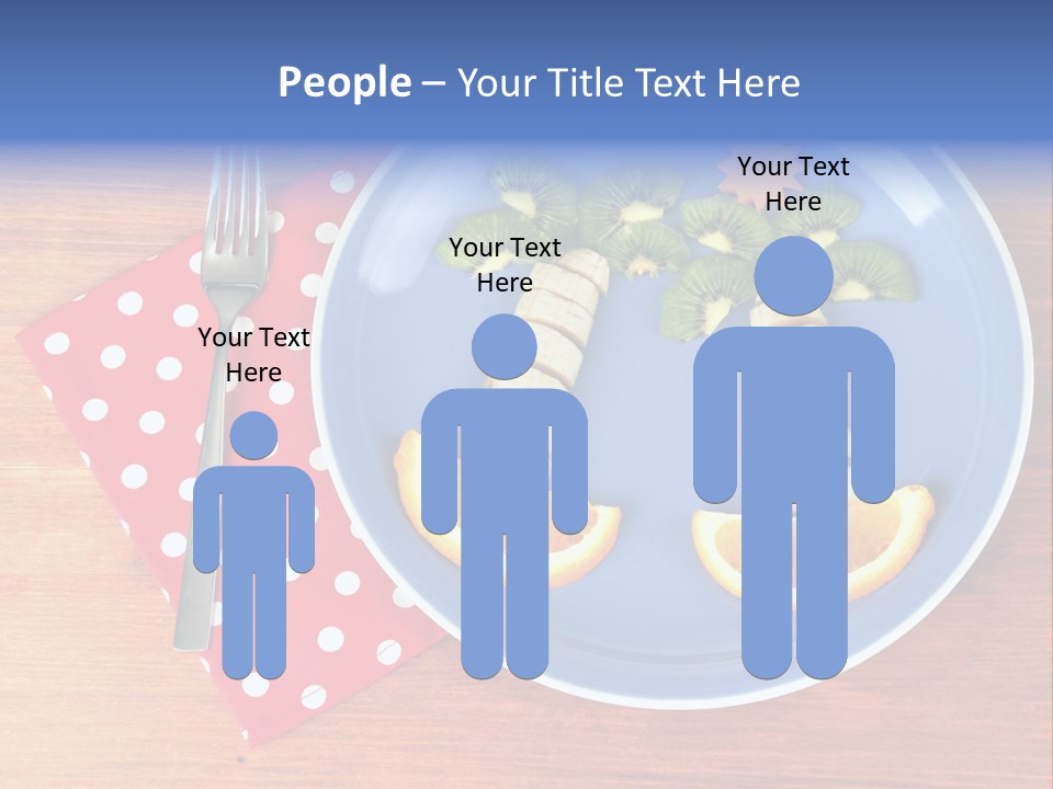 Kiwi Fork Lunch PowerPoint Template