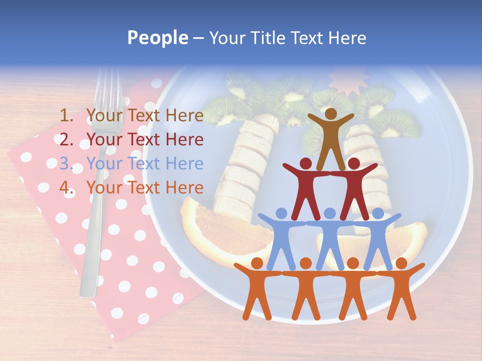 Kiwi Fork Lunch PowerPoint Template