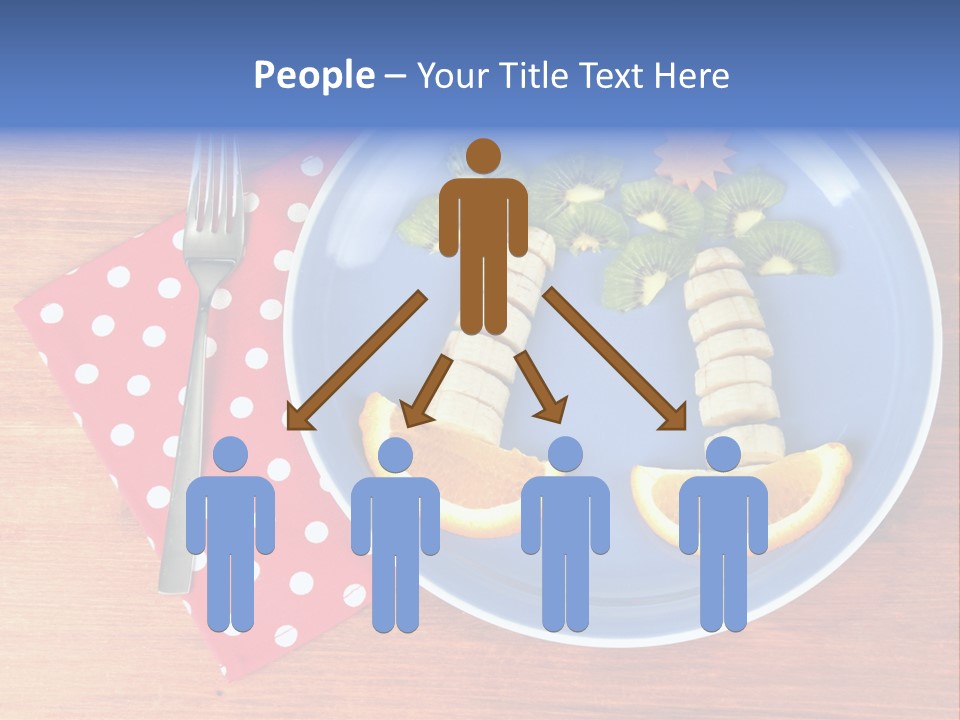 Kiwi Fork Lunch PowerPoint Template