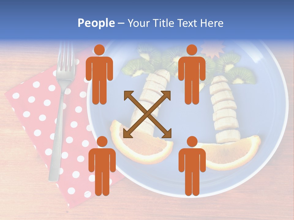 Kiwi Fork Lunch PowerPoint Template