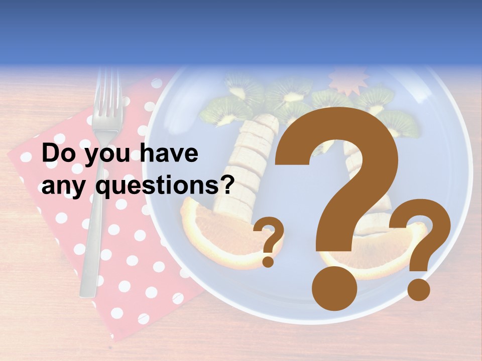 Kiwi Fork Lunch PowerPoint Template