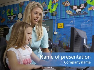 Teaching Desk Casual PowerPoint Template