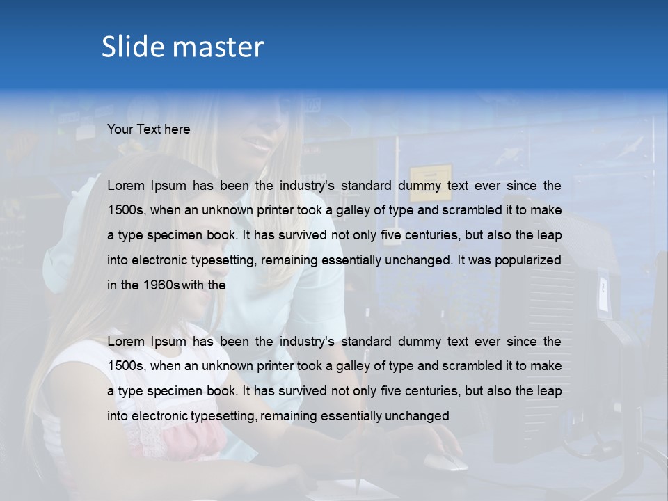 Teaching Desk Casual PowerPoint Template