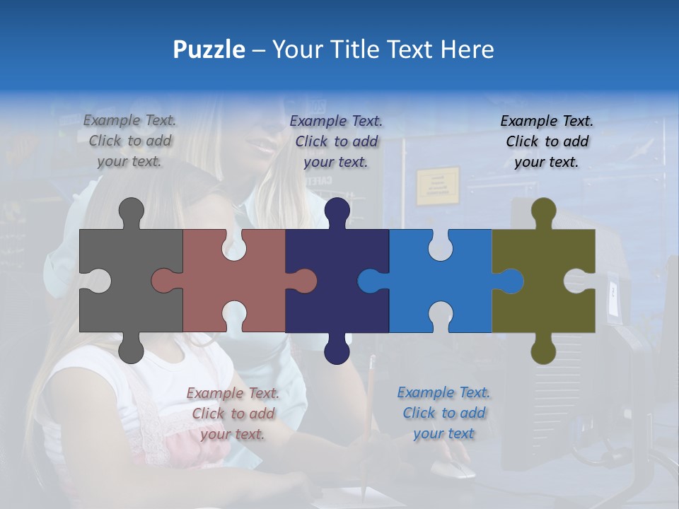 Teaching Desk Casual PowerPoint Template
