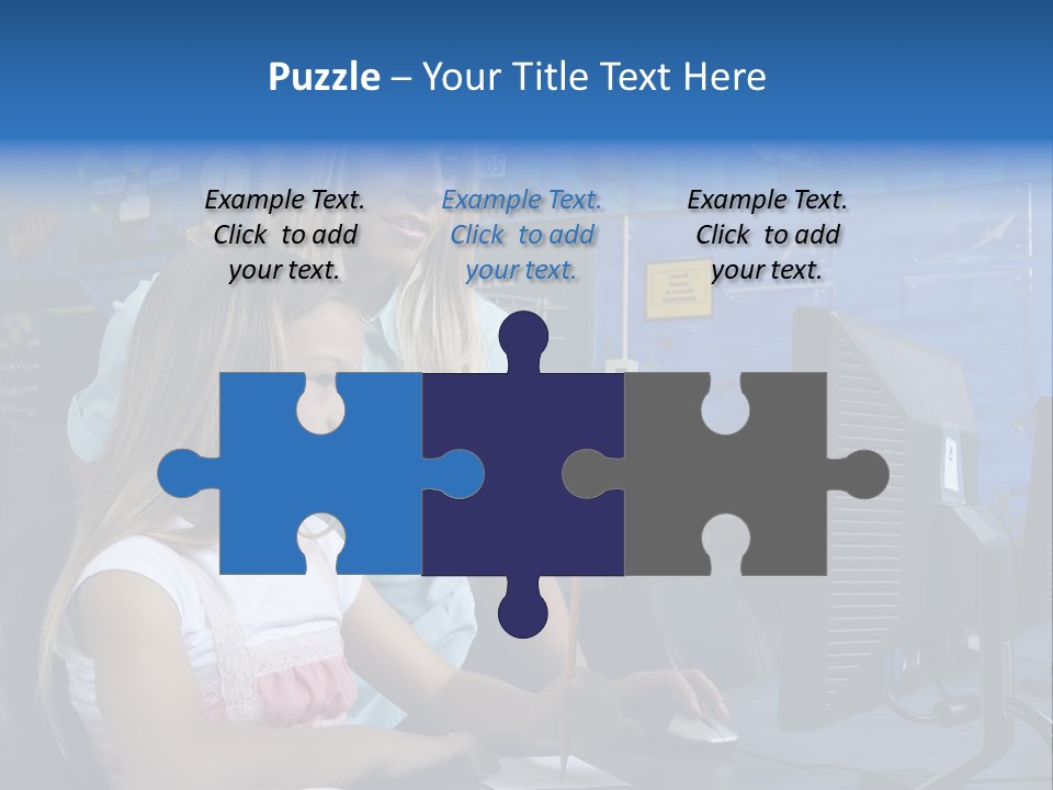 Teaching Desk Casual PowerPoint Template