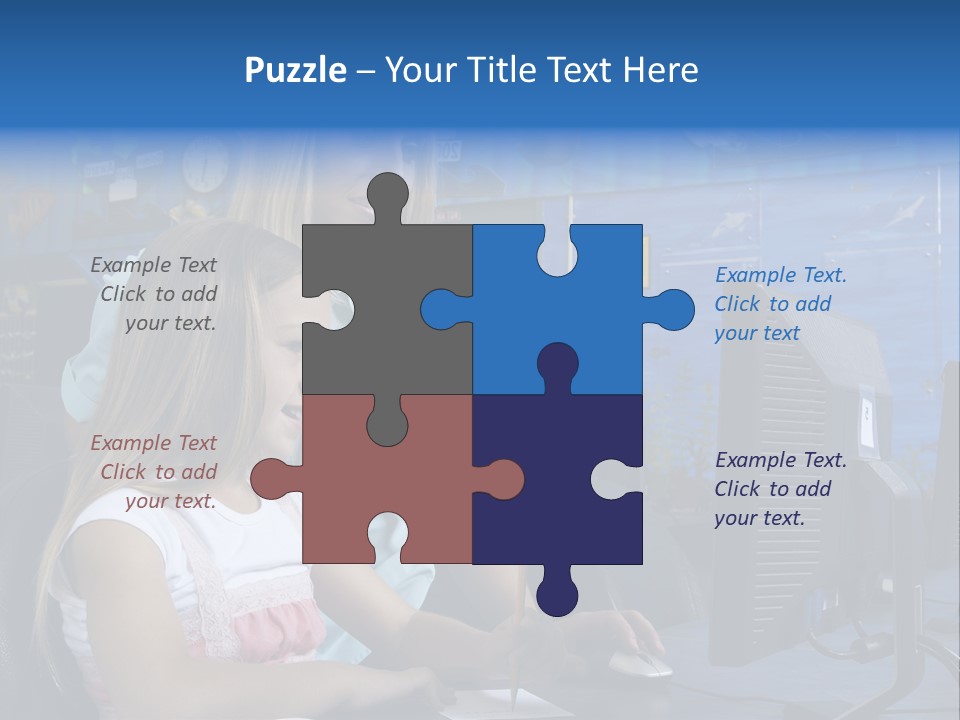Teaching Desk Casual PowerPoint Template