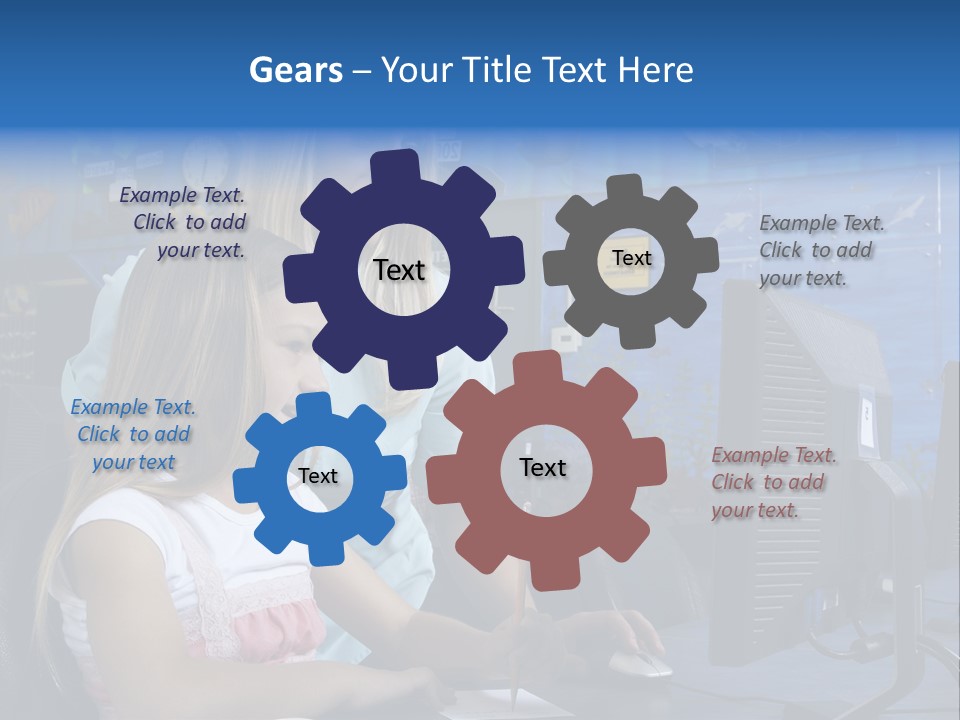 Teaching Desk Casual PowerPoint Template